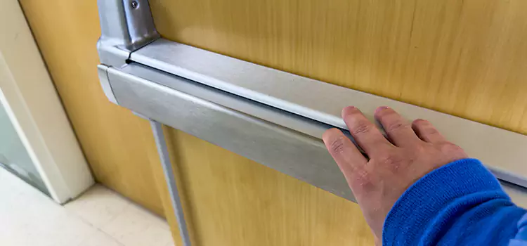 Installing a Push Bar on a Door New Smyrna Beach